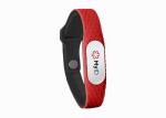 Logo Custom Silicone Bracelets / Unique Silicone Bracelets For Medical
