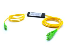 China Dual Window SC APC Fiber Optic Coupler Splitter ABS Box 1*2 FBT Coupler Splitters factory