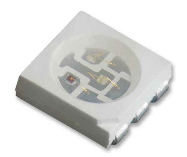 KAAF-5050RGBS-13 3 RGB LED, 470 (Blue) nm, 525 (Green) nm, 625 (Red) nm, 6-pin