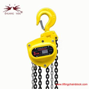 China Effortless Lifting Chain Pulley Block Hoist for Heavy Duty Lifting Operations 3 Ton / 29.4kN factory