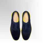 Blue Men's Casual Shoes Lightweight Suede Footwear For Outdoor Exercise