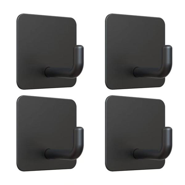 No Drilling Wall Mounted Stainless Steel Sticky Hangers Wall Hooks Adhesive
