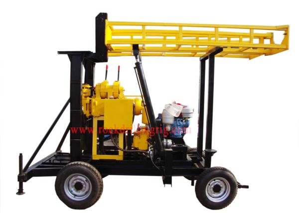 JXY200 Trailer Mounted Water Borehole Drilling Equipment With 200m Drilling