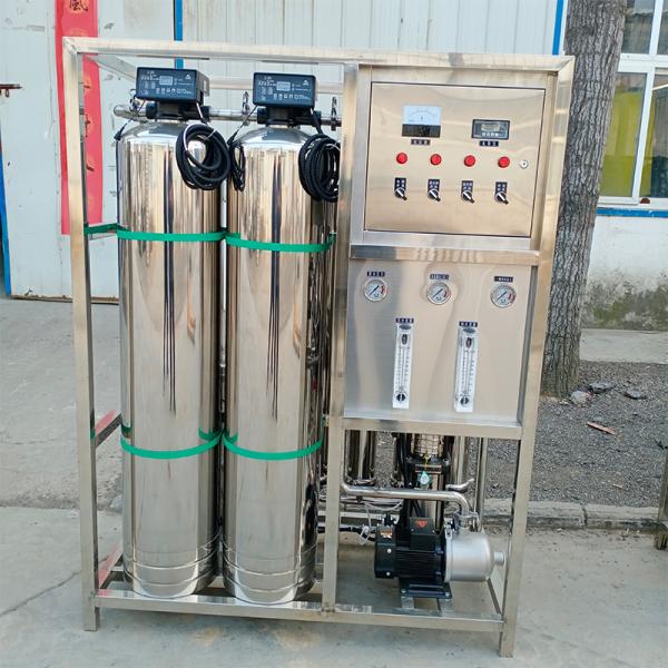 Stainless Steel/FRP Vessel 500LPH Commercial Alkaline Water Machine for Pure