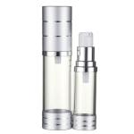 15ml 20ml 30ml 40ml 50ml Plastic Cylinder Airless Cosmetic Bottle AS Screen