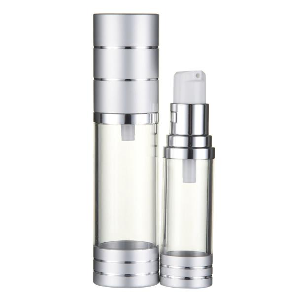 15ml 20ml 30ml 40ml 50ml Plastic Cylinder Airless Cosmetic Bottle AS Screen