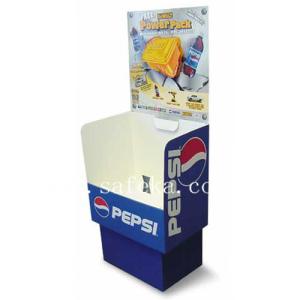 China PEPSI Cardboard dump bin Display Stand for Retail factory