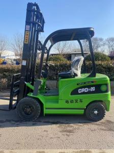 China 1 Ton Electric Forklift with Solid Front Tyres and Hydraulic Steering for Warehouse factory
