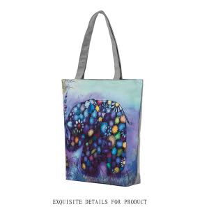 China New little girl elephant female tourist attractions printing Ms. shoulder portable canvas factory