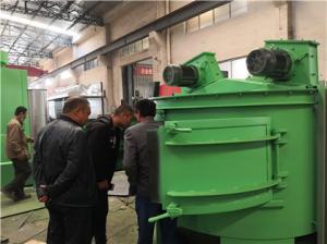 China 600*250*250mm Turntable Shot Blasting Machine Dust Removing Machine factory