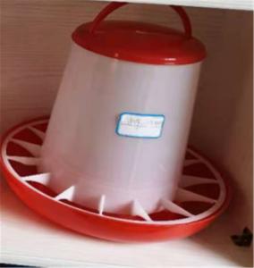 China Plastic Poultry Feeder Pan Bucket Water Drinker Farm Equipment Auto 10kg Chicken Feeder factory