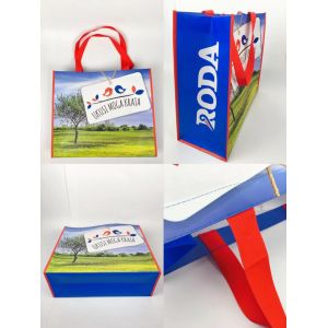 China Wholesale Eco-Friendly PP non woven Reuseable Shopping Bag Laminated Handled Bag on sale