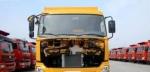 6x4 Drive Used Dump Trucks B210 33 Engine Euro 3 Emission 85 Km/H Max Speed