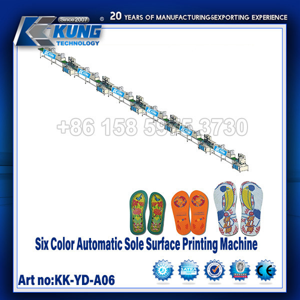 China Automatic Sole Surface Printing Machine One / Two / Three / Four / Five / Six Color factory