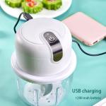 Portable Food Chopper Grade Electric Mini Garlic Chopper With USB Charging