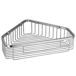 China Corner Bathroom Storage Baskets Rustproof SUS304 Stainless Steel Shower Shelf factory