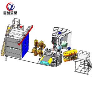China 52kw Carousel Rotary Moulding Machine Commission Multi Arms Variable Size factory