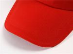 60cm Baseball Breathable Mesh Caps Embroidery SGS Red Color Cotton Canvas