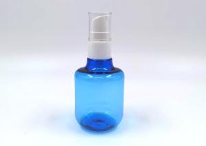 China Blue Transparent 180ml 350ml PET Plastic Bottle For Serum Lotion factory