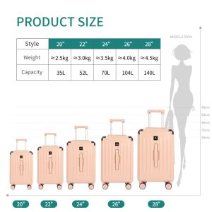 Five-handle suitcase 1683 Multifunctional fashionable travel suitcase 20 inches
