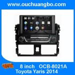 Ouchuangbo In Dash DVD GPS Navigation Audio Stereo System for Toyota Yaris 2014