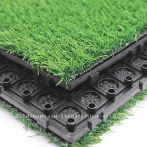 China Interlocking Garden Artificial Grass Turf Green Soft PE Material factory