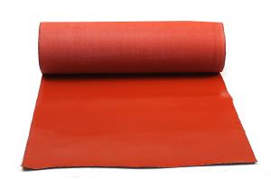 China Non Flammable Silicone Coated Fiberglass Cloth Red factory