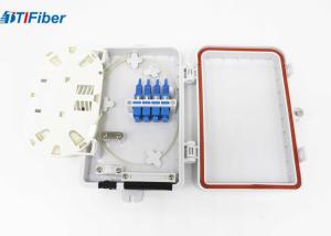 China FTTH Optical Fiber Distribution Box Wall Mounted 4 Port SC Connectors Light Weight factory