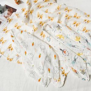 China 4 / 6 Layers Baby Bandana Bib 100% Cotton Super Absorbent Baby Dribble Bibs factory