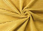 235GSM 100% Polyester Corduroy Fabric / Sofa Ginger Knit Corduroy Fabric