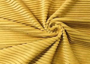 China 235GSM 100% Polyester Corduroy Fabric / Sofa Ginger Knit Corduroy Fabric factory