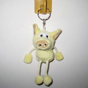 China promotional stuffed plush pig toys keychain factory