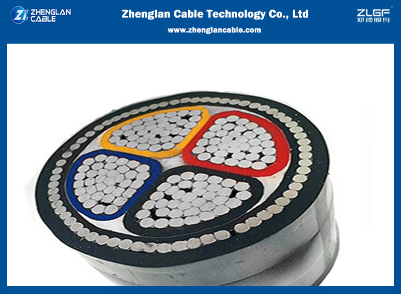 LV XLPE PVC Insulated Armoured Underground Power Transmission Cable 3x95mm+1x50mm