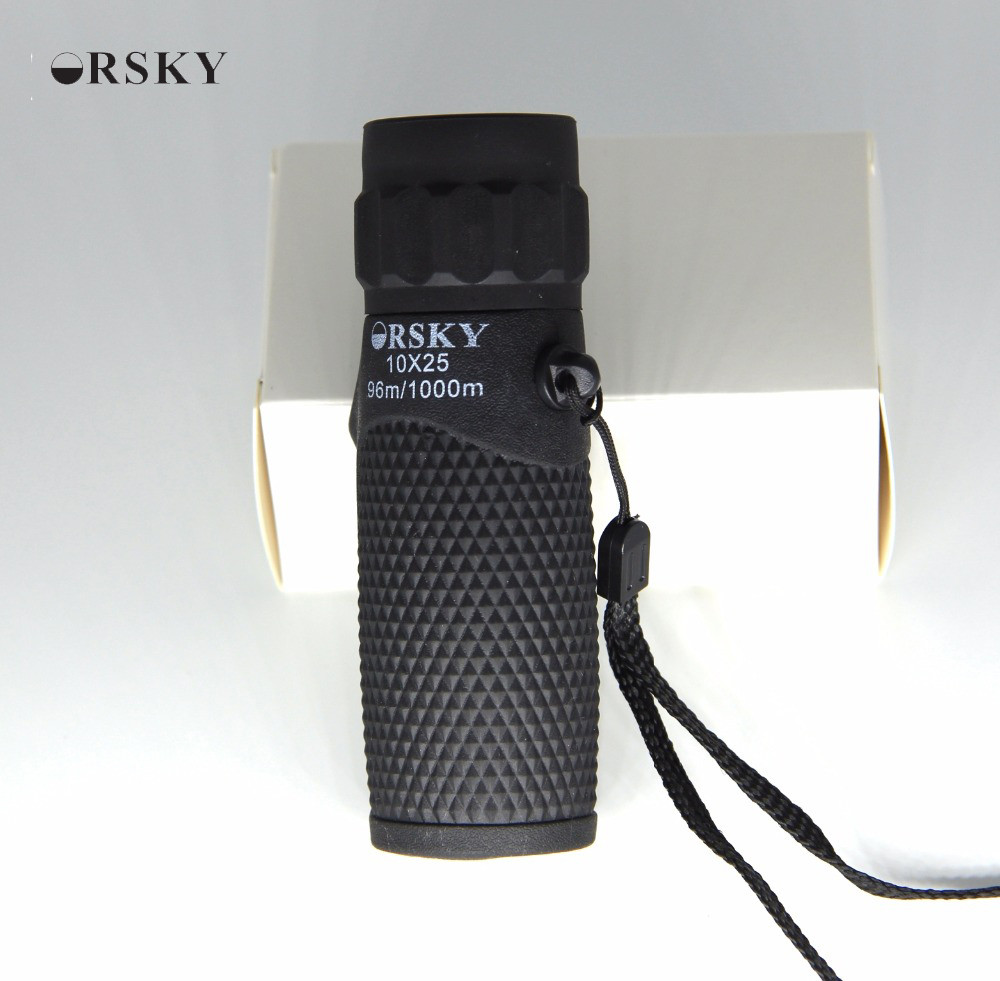 Mini Household 10X25 Black Small Pocket Telescope 5.5 Degree For Children