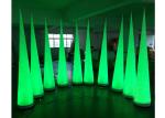 Colorful Inflatable Light Tube Cone Shape For Party Ornament 3 Years Warranty