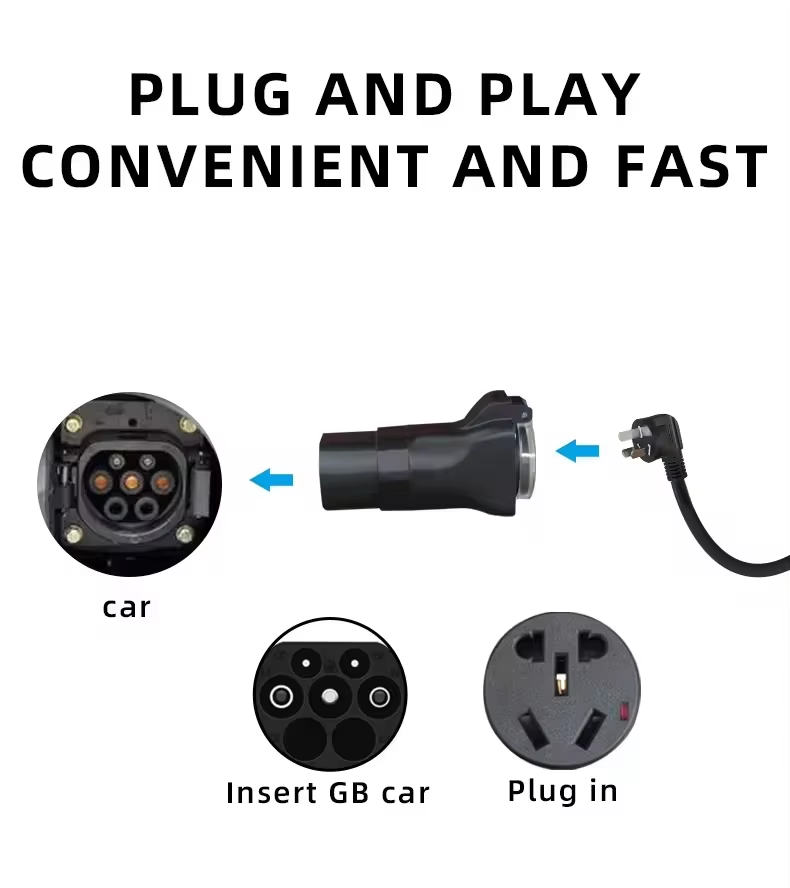 GBT Car Power Source Energy Discharger Plug for BYD Conversion Socket Electric Vehicle Discharge Equipment