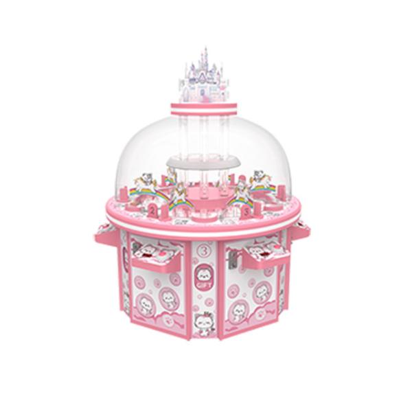 SGS Gift Vending Machine / 6 People Automatic Joystick Gift Game Machine Crystal
