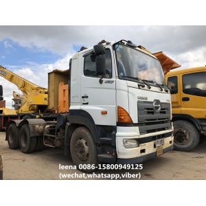 6X4 Type Used Tractor Head Hino 700 Series Prime Mover 450hp Horsepower