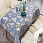 PVC Tablecloth Nonwoven Table Cover for Home Kitchen Dining Room Waterproof