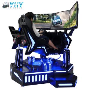 China Indoor Amusement 3 Screen Racing Simulator 3 Dof Motion 4D Car Game Machine factory