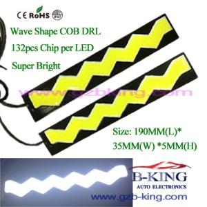 China 19cm W-Shaped 132chip 8.5W COB LED DRL factory