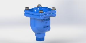 China RAL 5010 Combination Air Release Valve EN1074-4 AWWA C515 factory