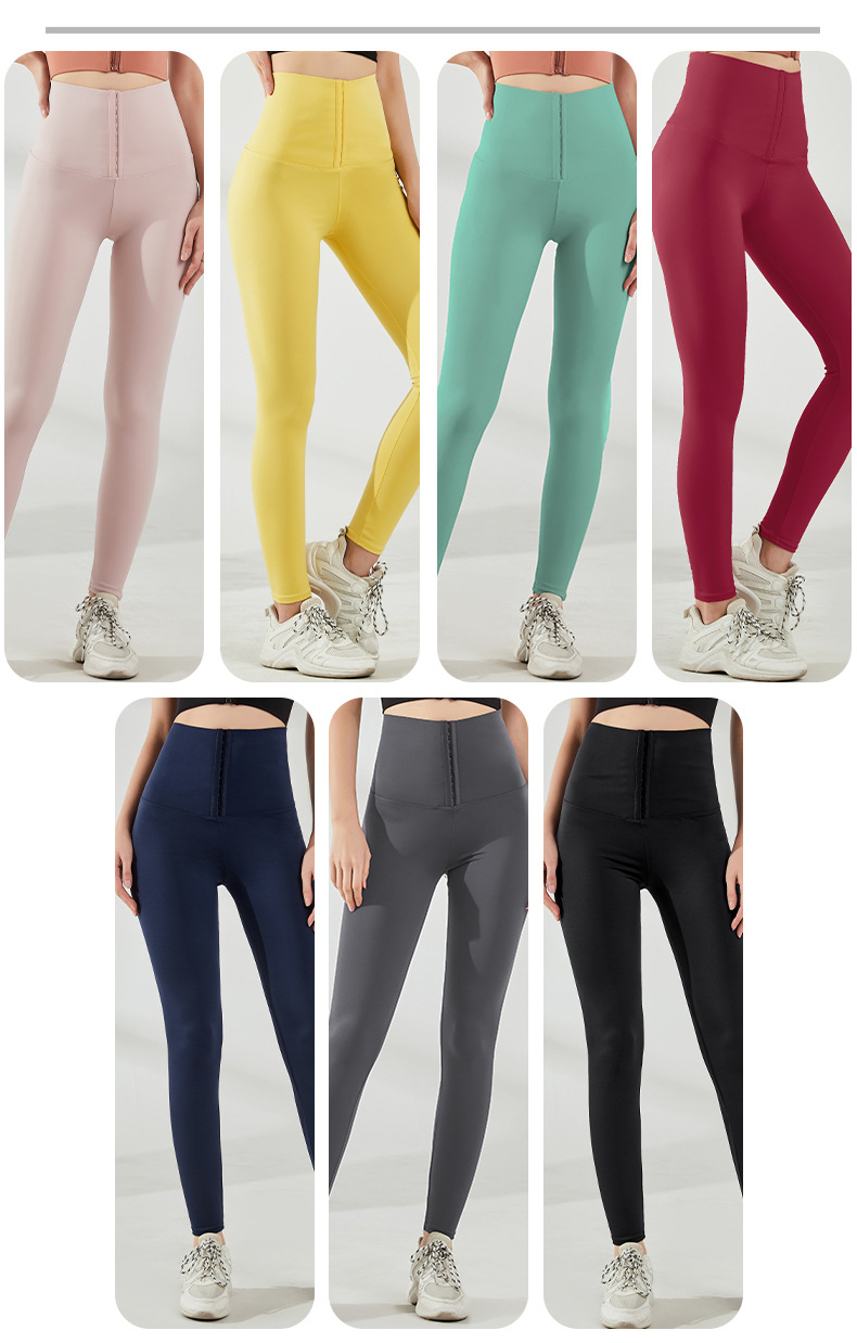 Adjustable Hook 100pcs High Waisted Seamless Workout Leggings ZHIHUI No See Through