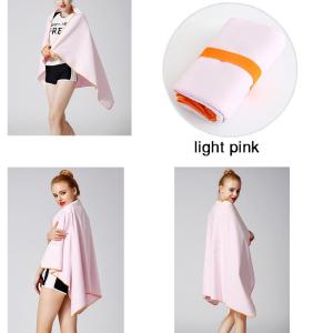 China High Absorbent Sports Sweat Towel Absorbent Quick Drying Microfiber Suede Towel In Pouch factory