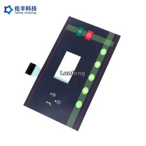 China Transparent LED LCD Window Waterproof Membrane Keypad 3M468 Adhesive factory