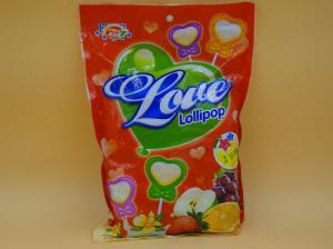 China Bag pack Heart Shape Lollipop Healthy Hard Candy / Low Cal Candy For Children baby candy on sale