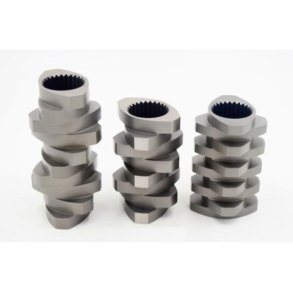 China 316L Screw Barrels Plastic Pellets Making Machine Parts factory