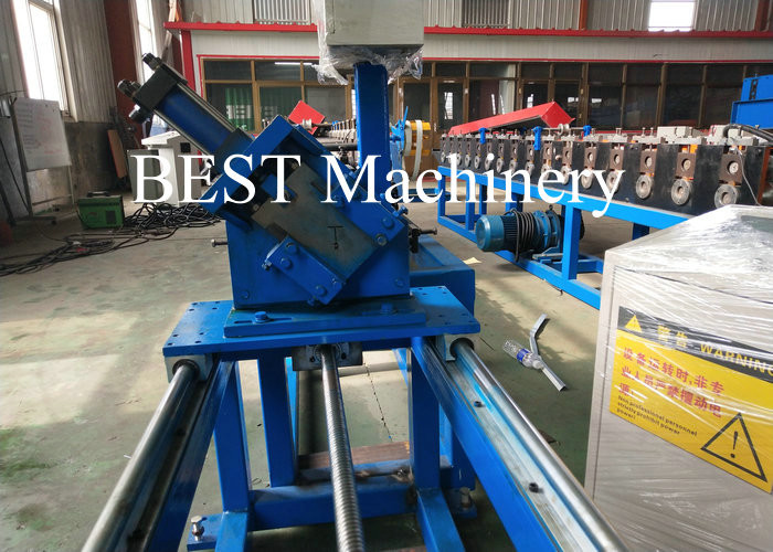 T Grid Stud And Track Roll Forming Machine PLC Control Flying Saw Cutting Type