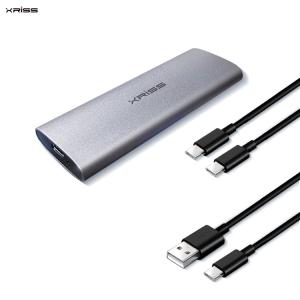 China Aluminum SSD External Hard Drive Enclosure M.2 NVME SATA Dual Protocol Usb 3.0 factory