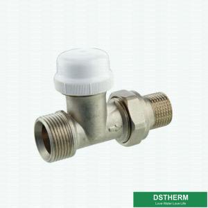 China Customized Heavier Type Union Male Union Grey Classic Heating Brass Thermostatic Radiator Valve factory